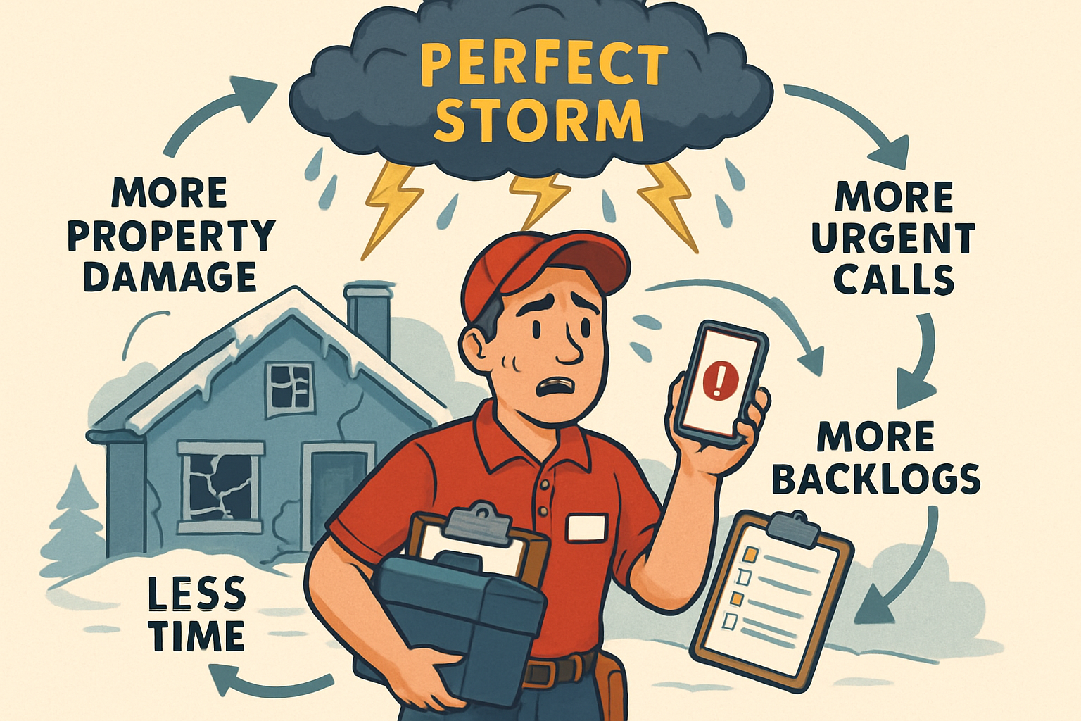 For many inspectors December becomes a perfect storm more property damage more urgent calls more backlogs and far less time to get everything done And-1