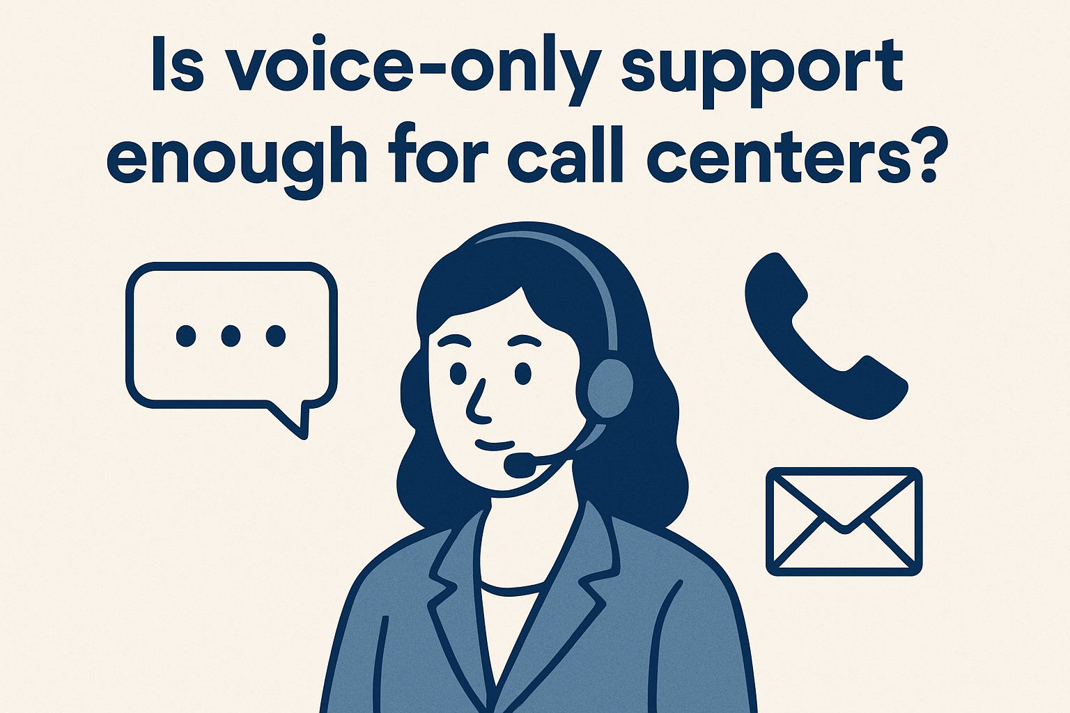 voice only support enough for call centers