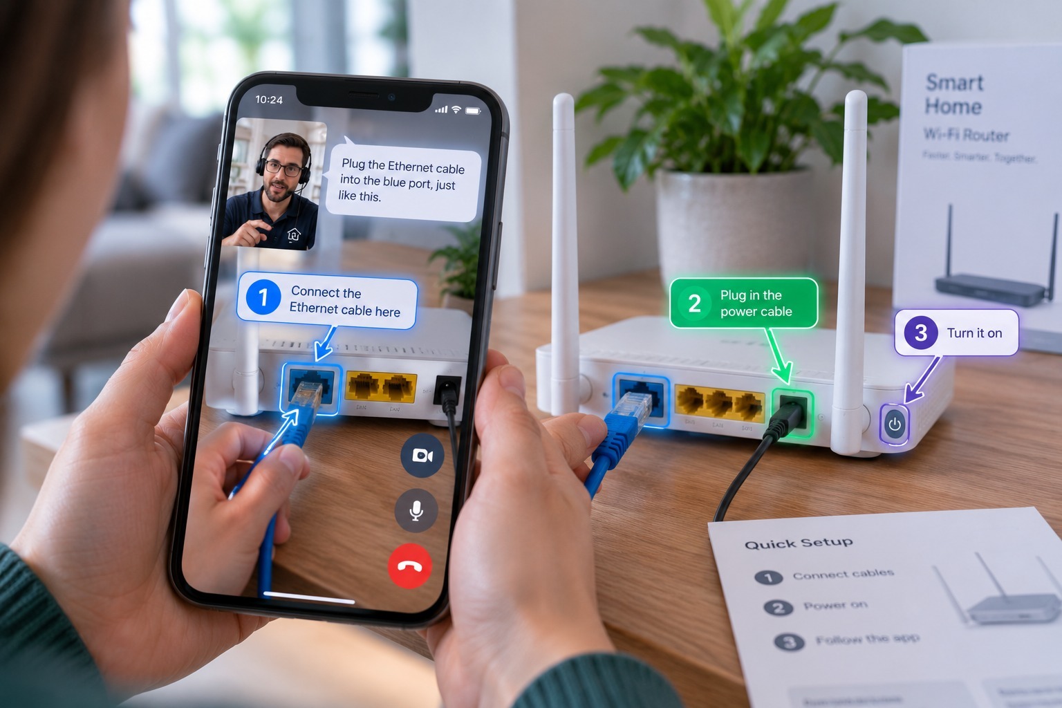 AR Annotation for Physical Setup Steps