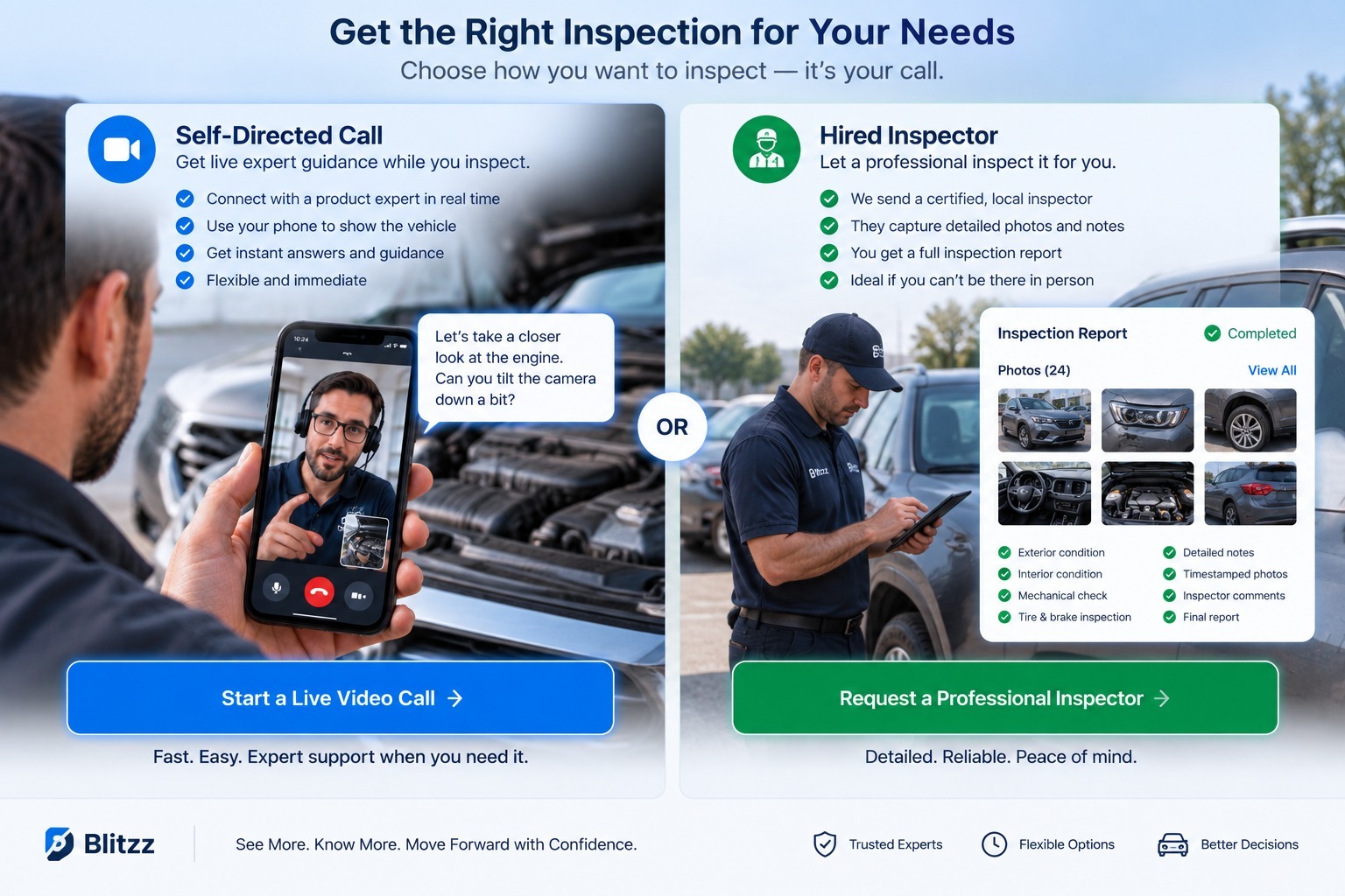 Choosing Between a Self-Directed Call and a Hired Inspector remote video inspection