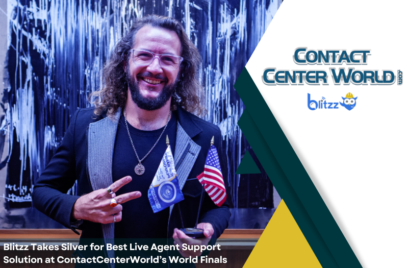 Contact Center World Best Live Agent Support by Blitzz Silver Winner 2