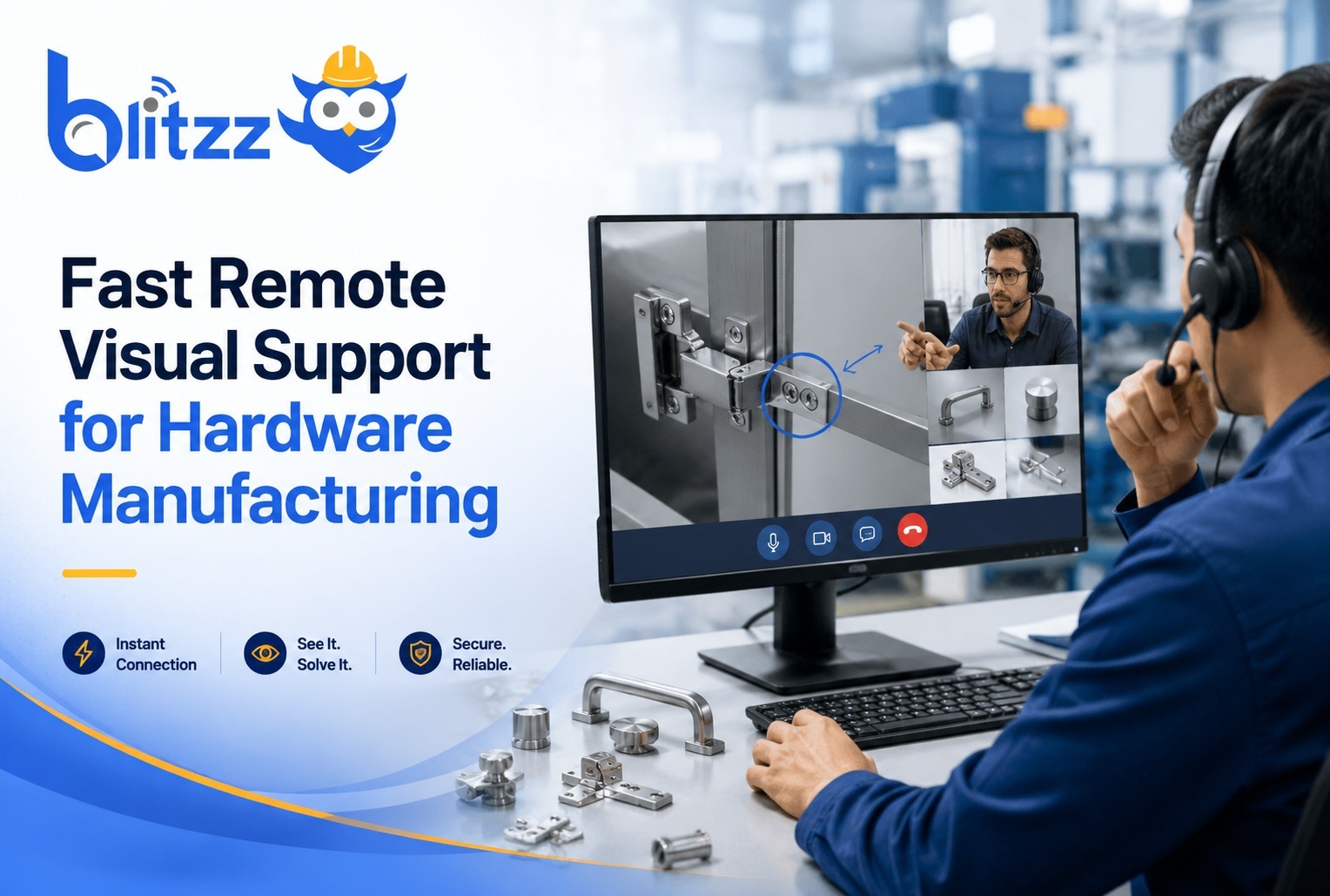 Fast Remote Visual Support for Hardware Manufacturing