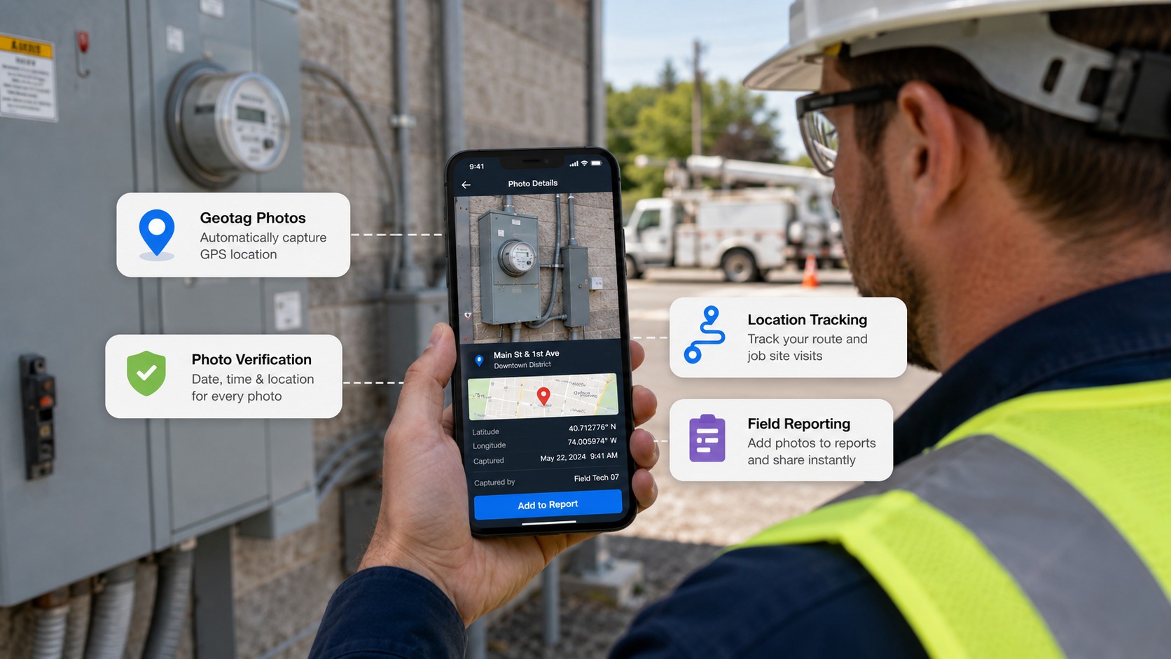 GPS Verification photo documentation