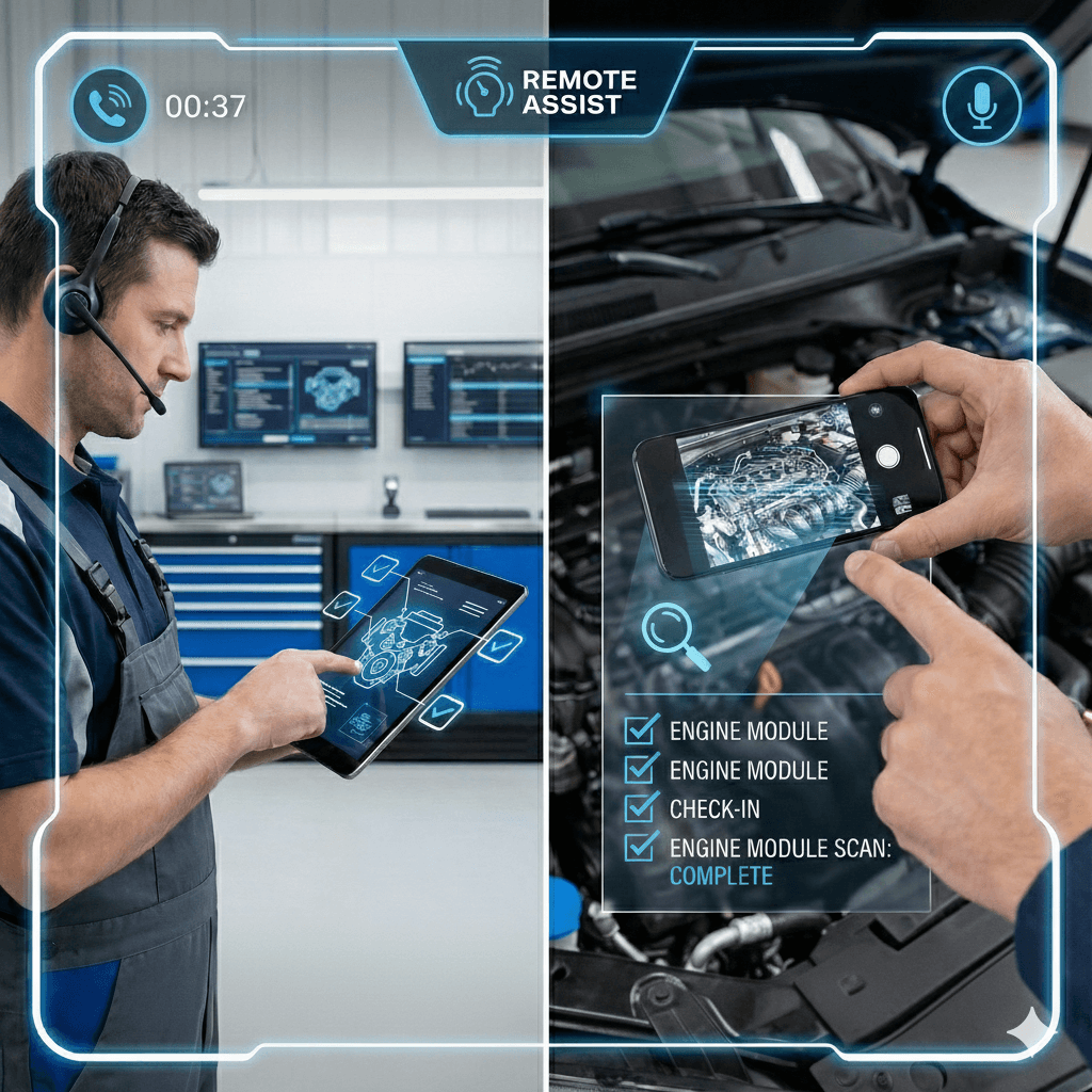Visual Remote Assistant for Automotive