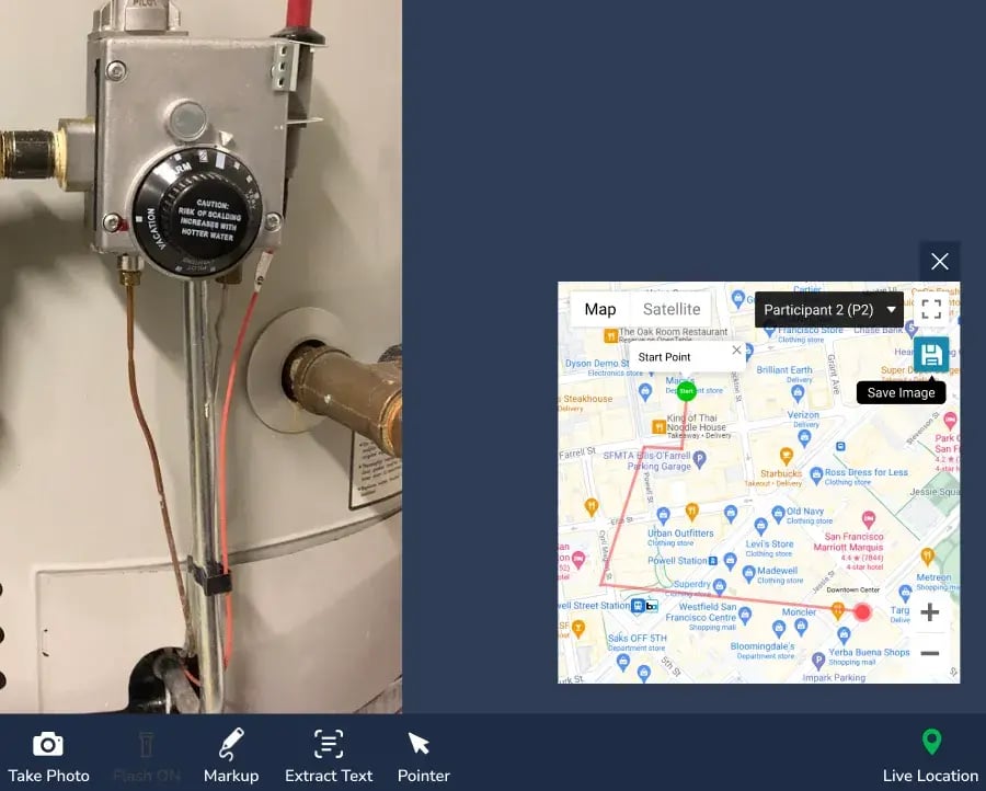 Live Location During an Inspection