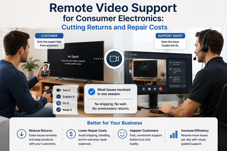 Remote Video Support for Consumer Electronics: Cutting Returns and Repair Costs