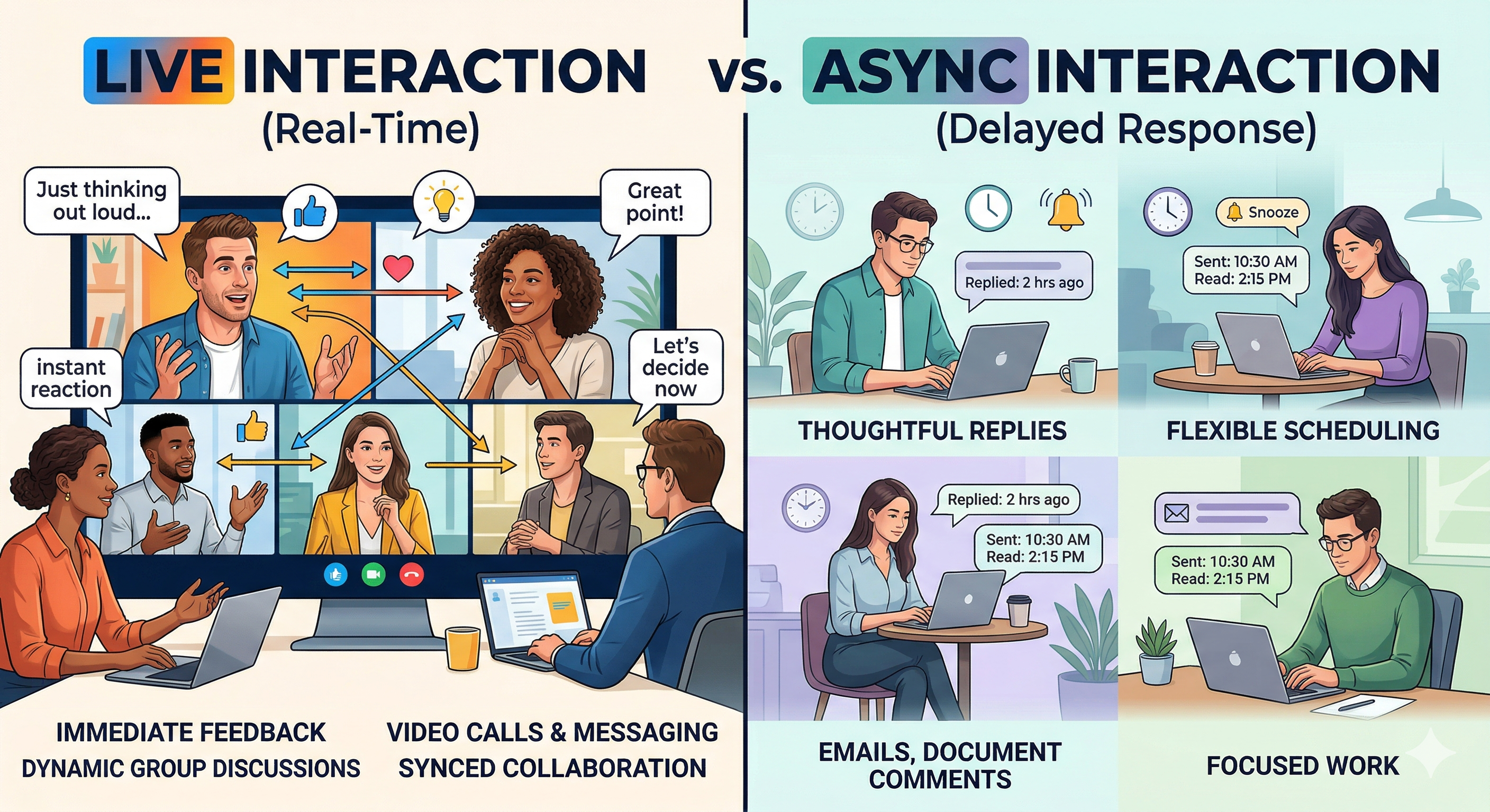 The Core Difference Live vs. Async