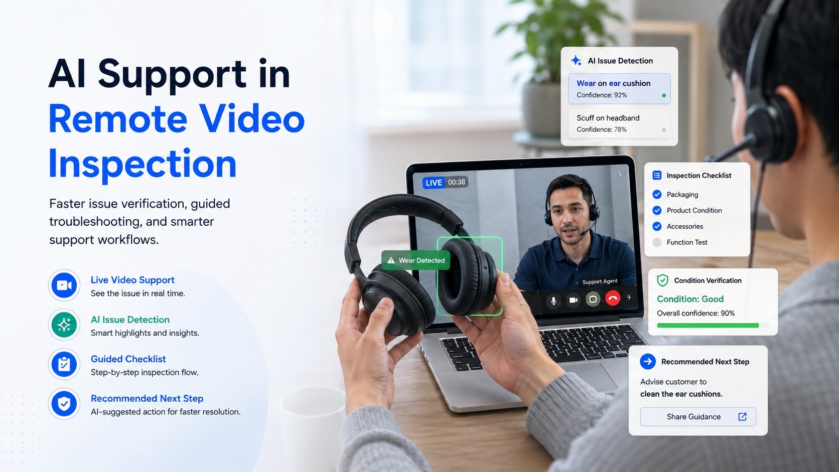 ai support in remote video inspection