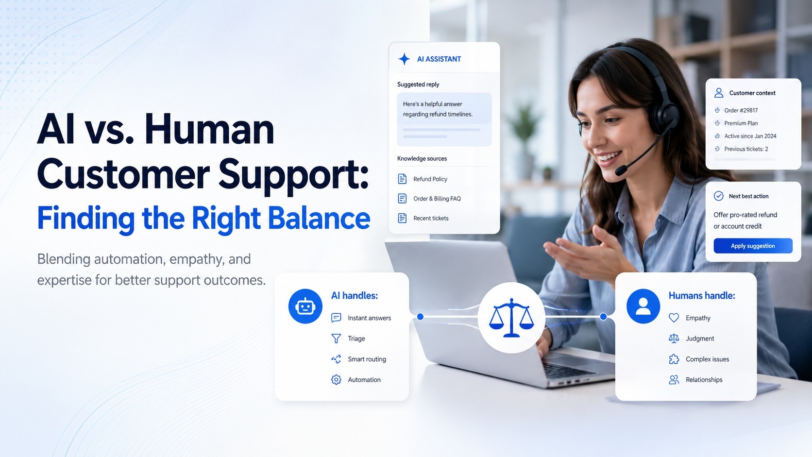 ai vs human customer support