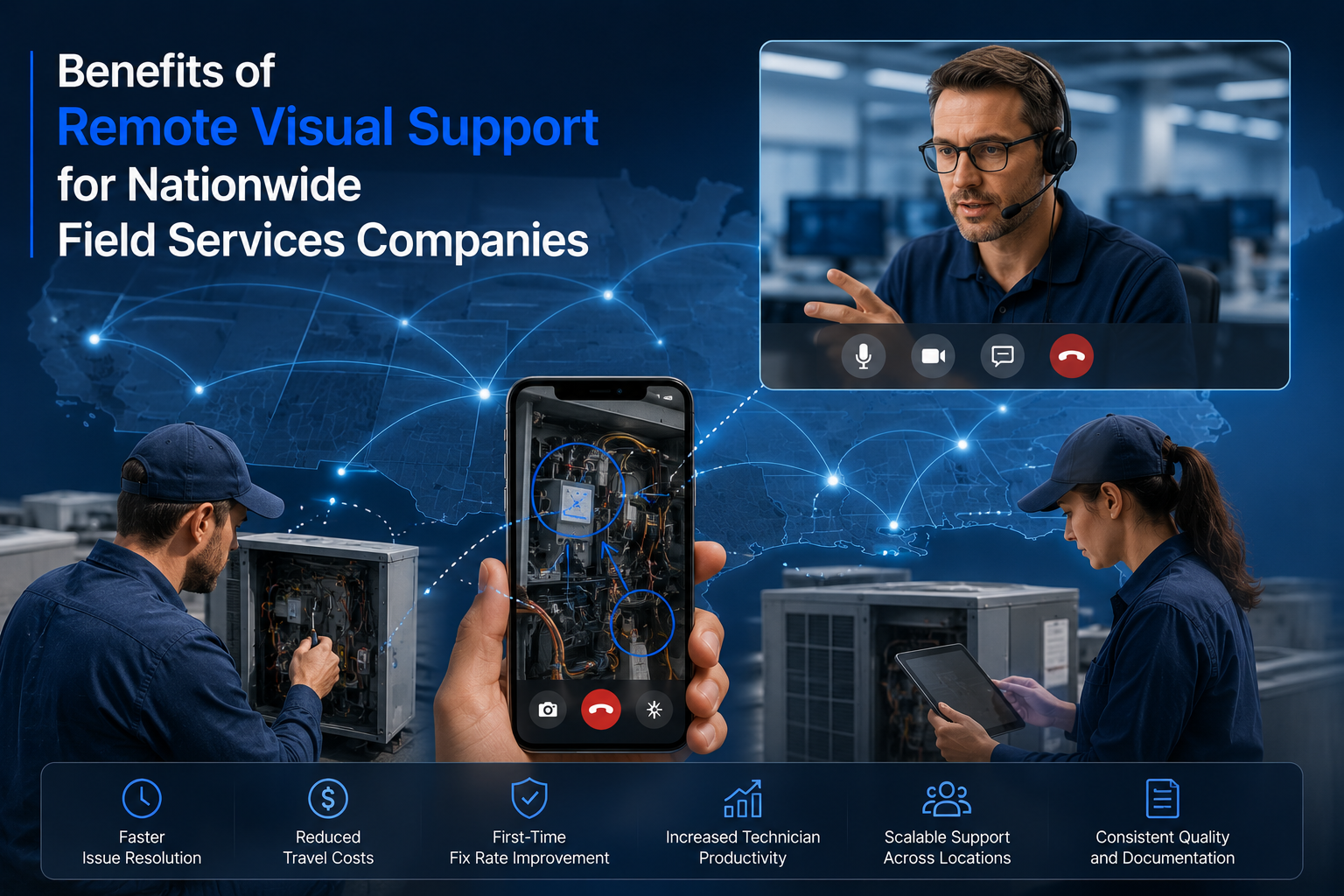benefits of remote video support for national field service