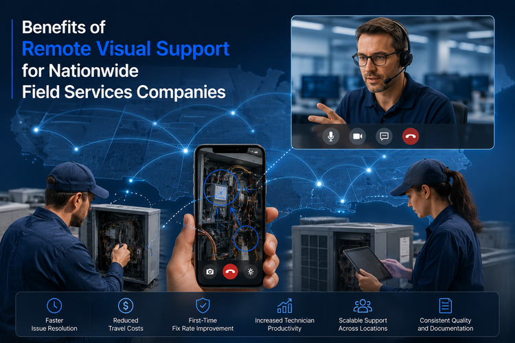 Benefits of Remote Visual Support for Nationwide Field Services Companies