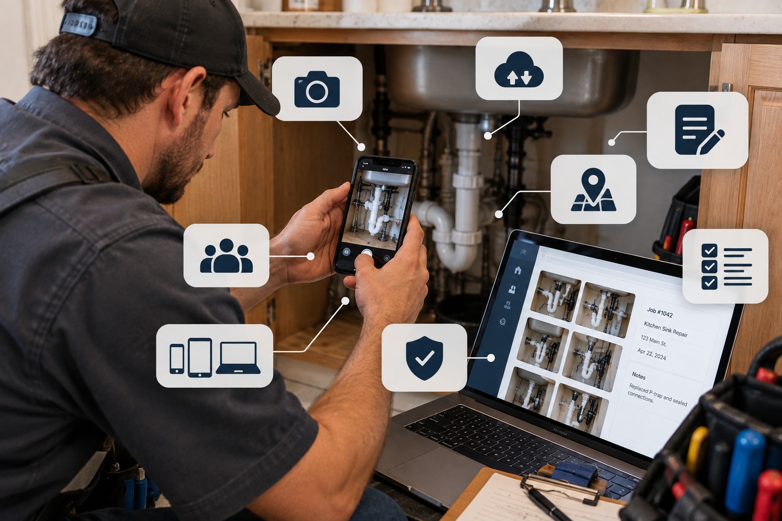 best field photo ap for plumbing service