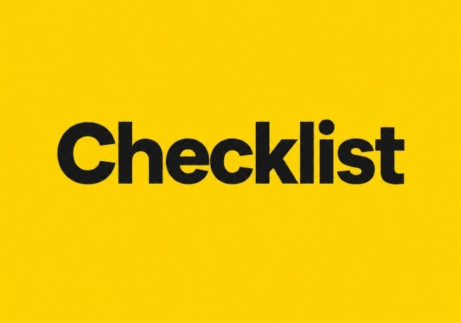 checklist for remote video inspection