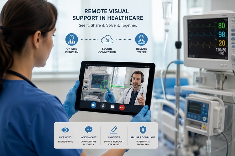 Remote Visual Support in Healthcare: Use Cases Beyond Telemedicine