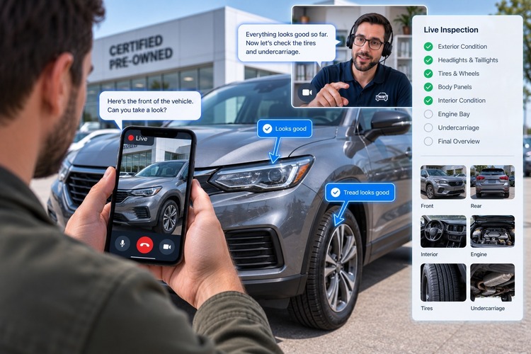 Remote Visual Inspection for Pre-Purchase Vehicle Checks