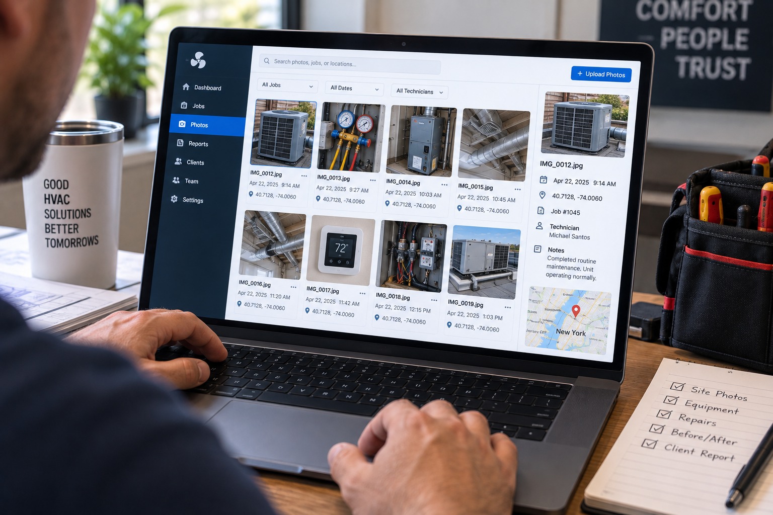 field photo documentation for plumbing companies in us