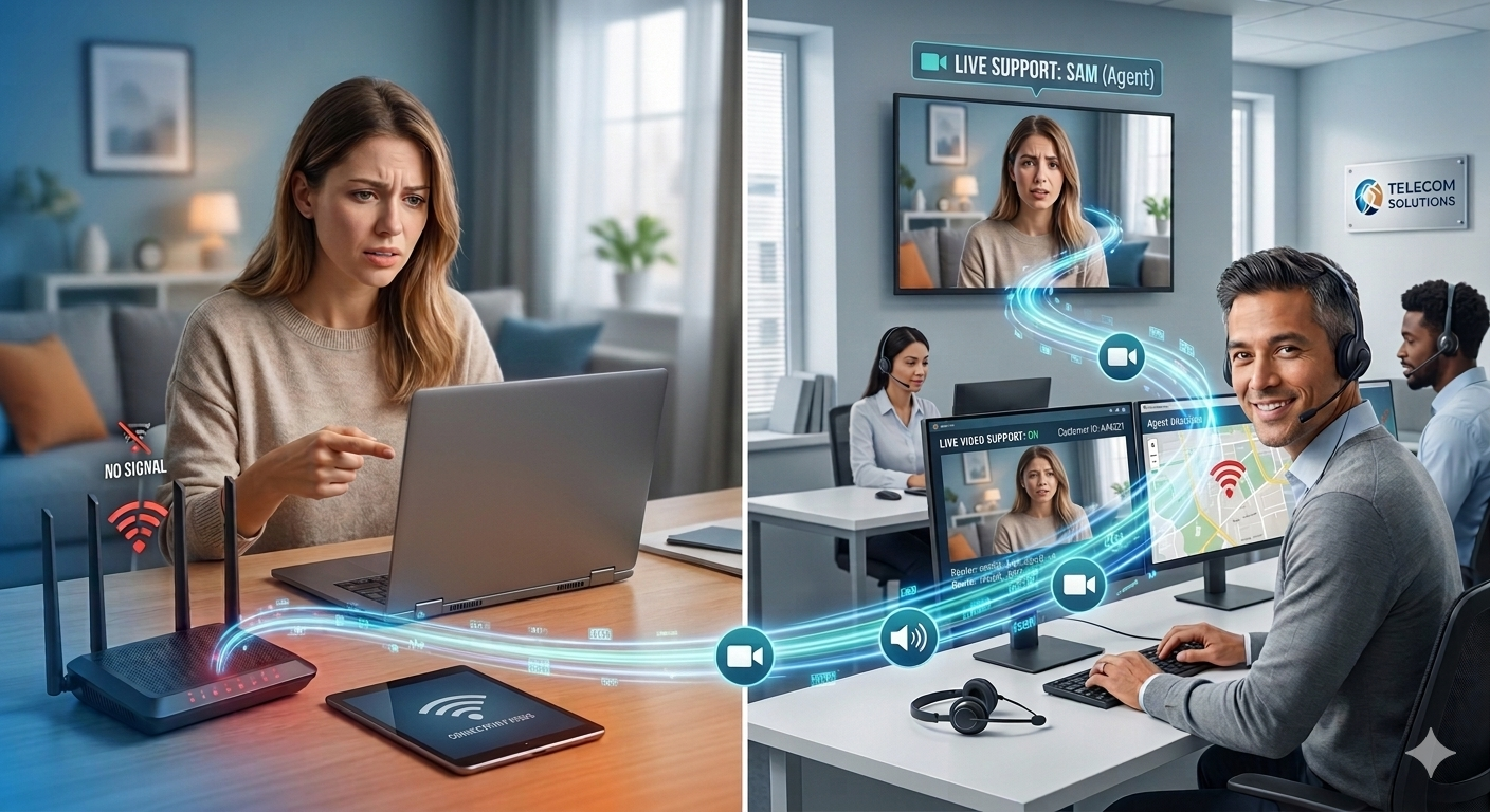 live support for telecom industries
