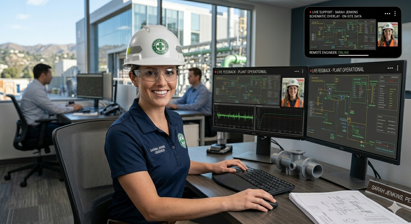 live video support for field technicians