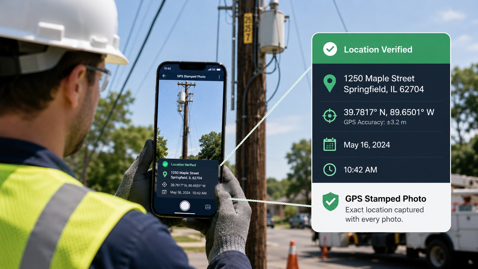 photo documentation with gps