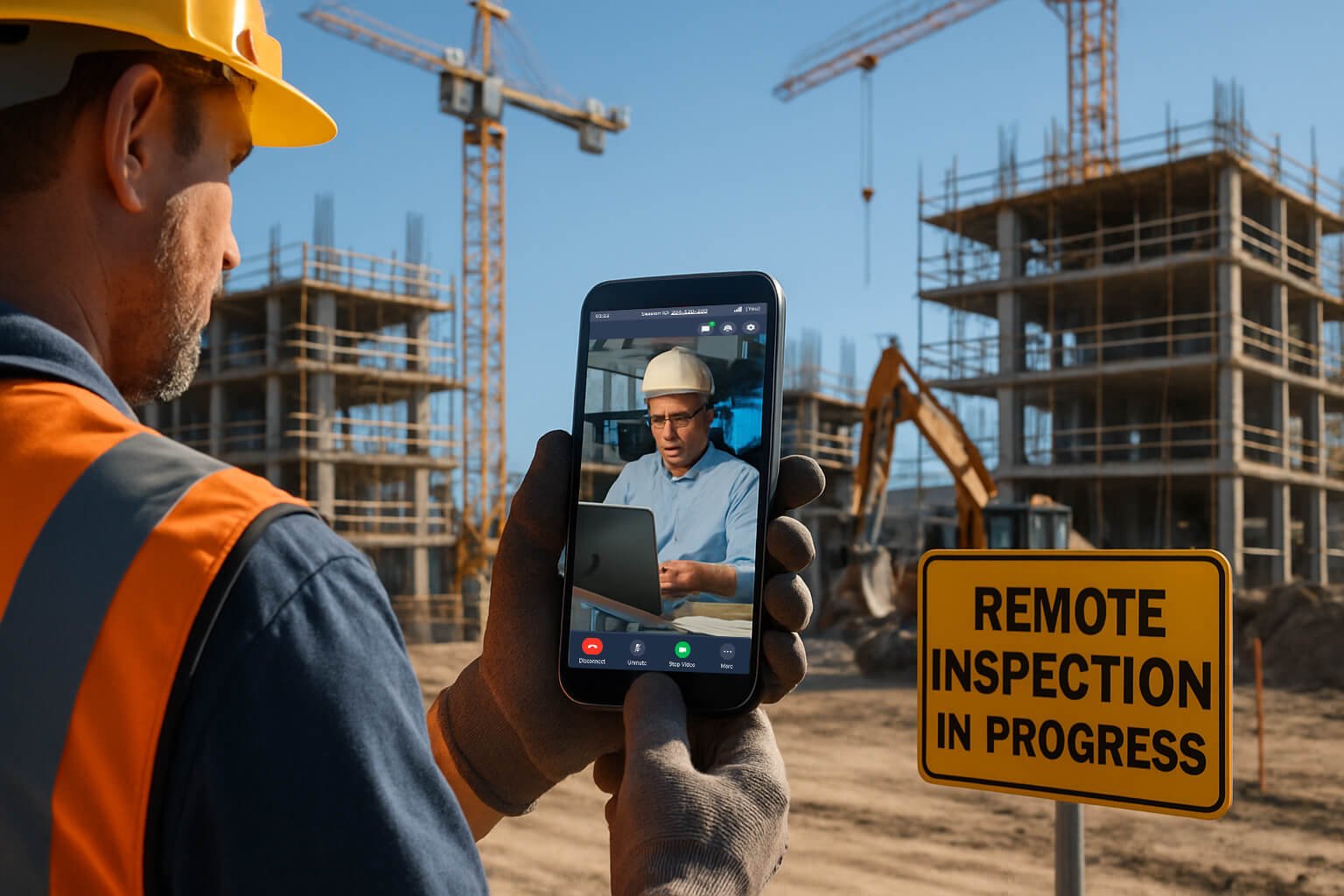 remote inspection in progress