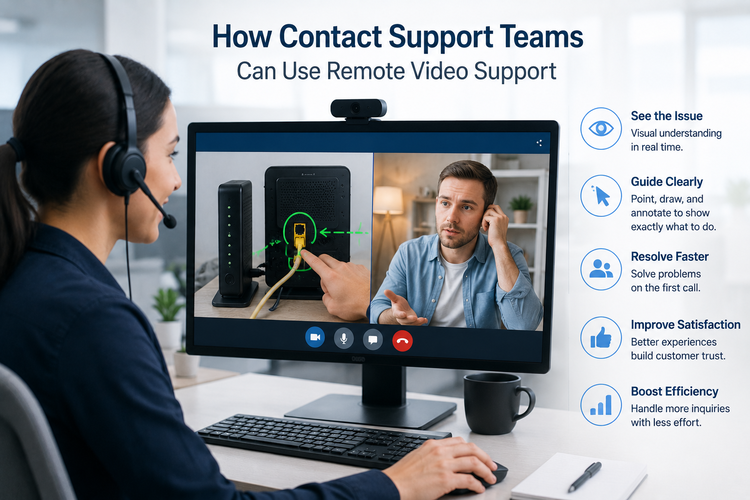 How Contact Support Teams Can Use Remote Video Support