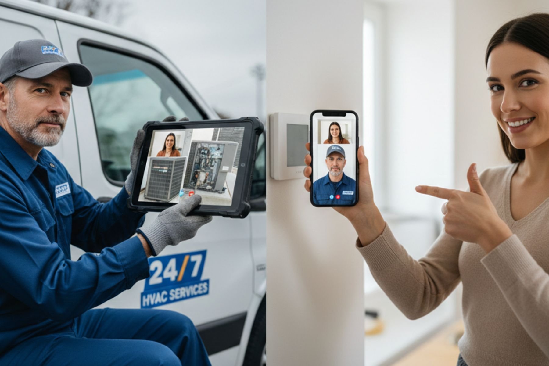 remote video support for hvac