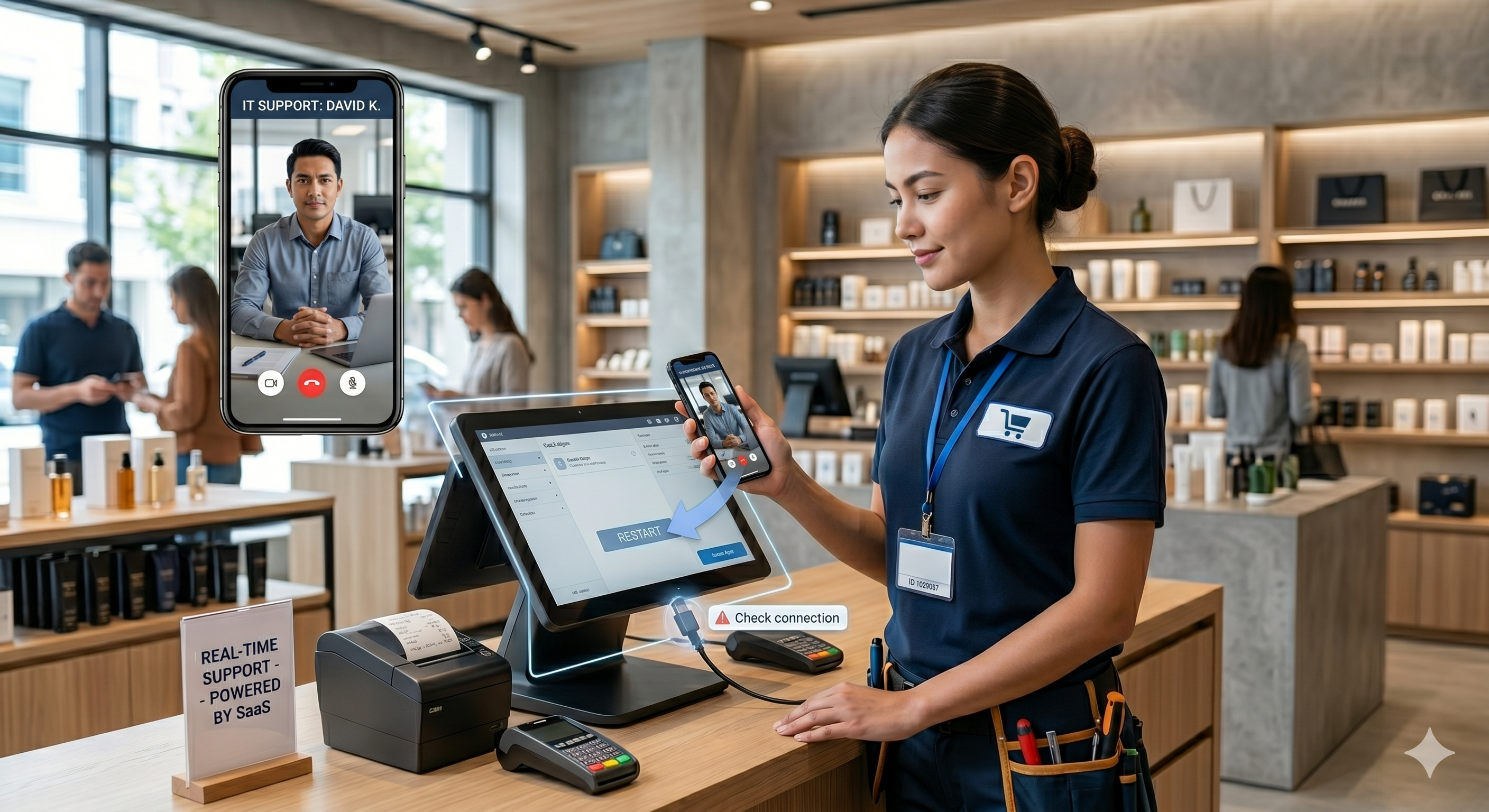 remote video support for retail industry