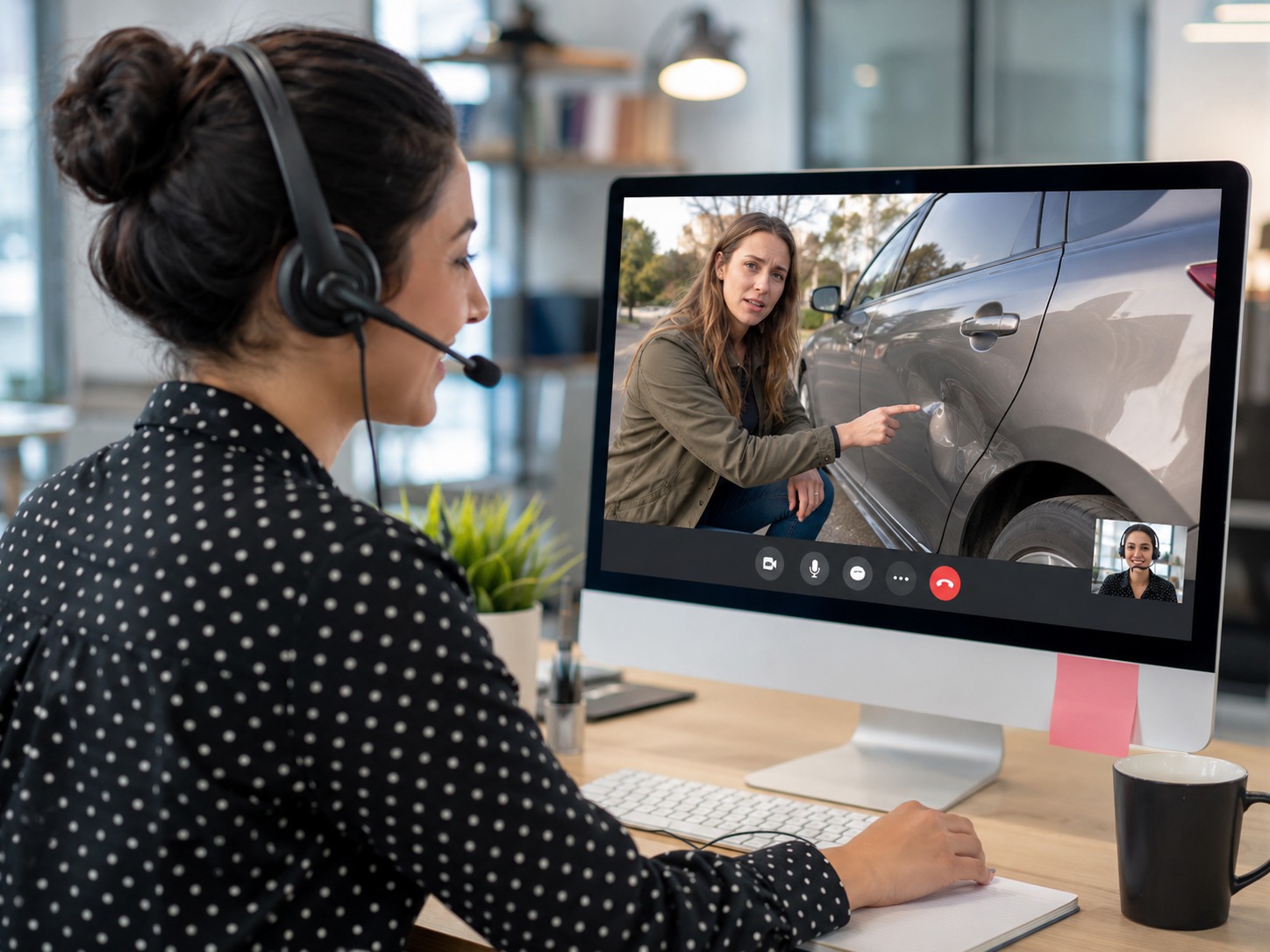 remote visual support for insurance claims