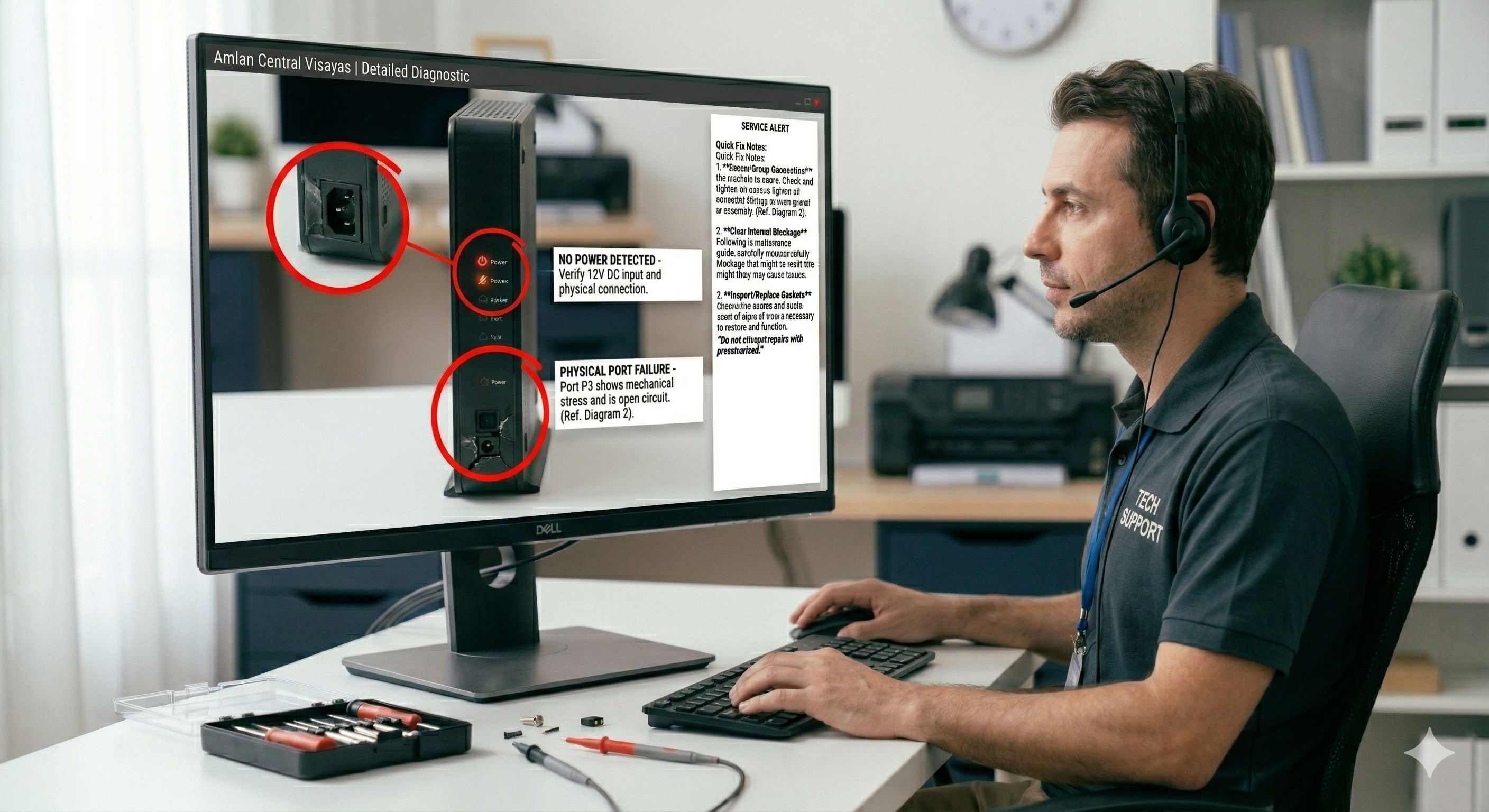 remote visual support for internet