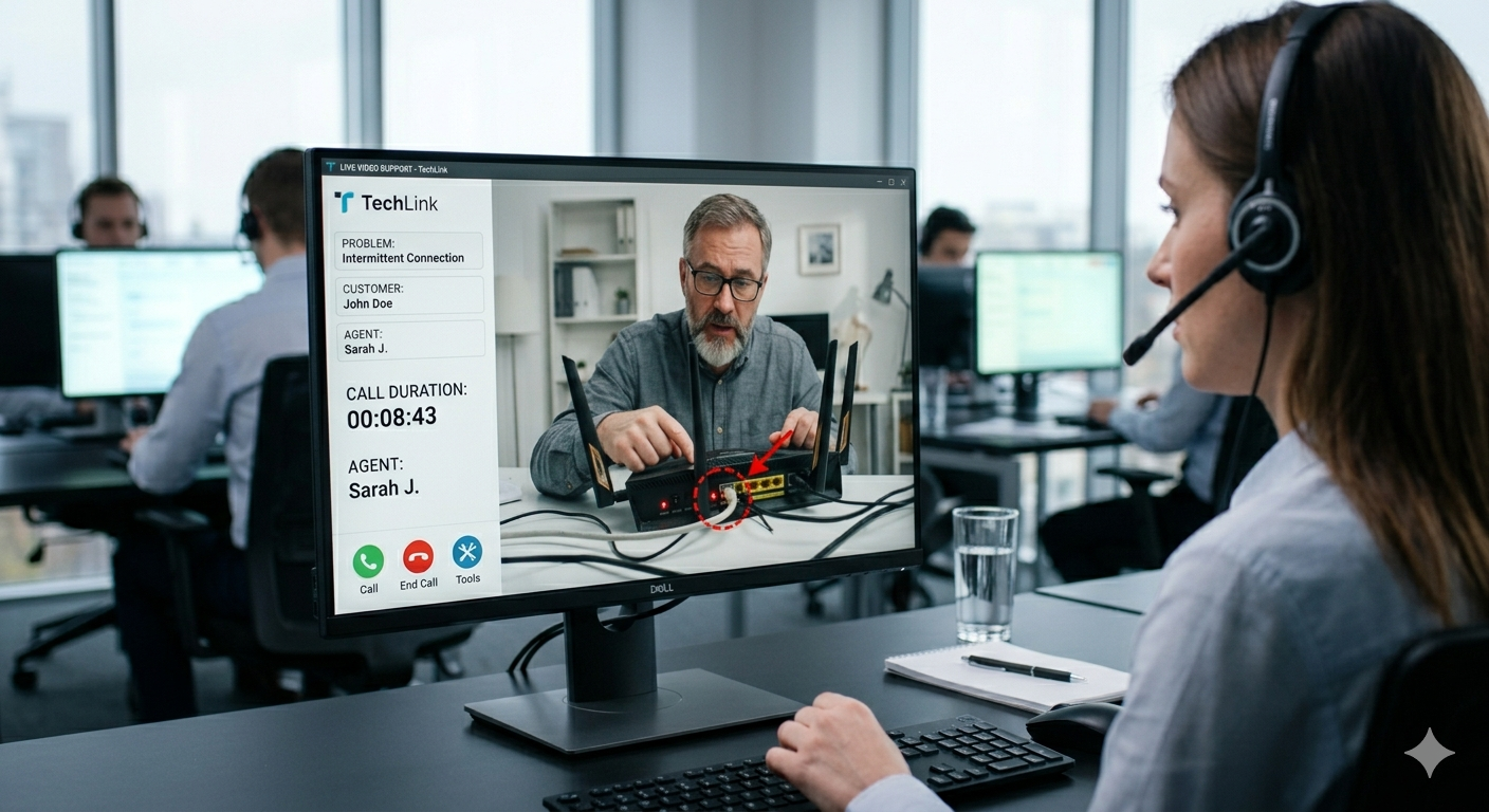 remote visual support for telecom business