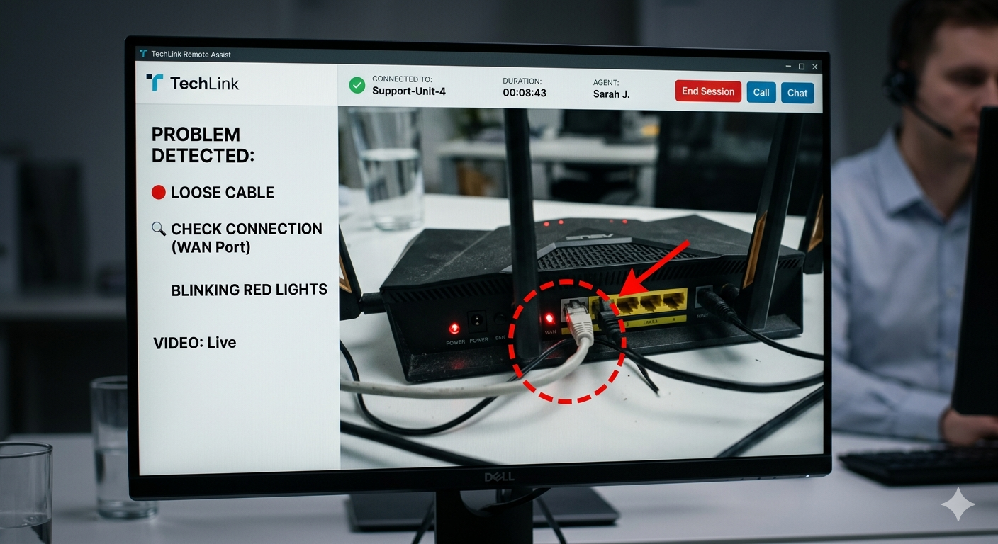 remote visual support for telecom industries