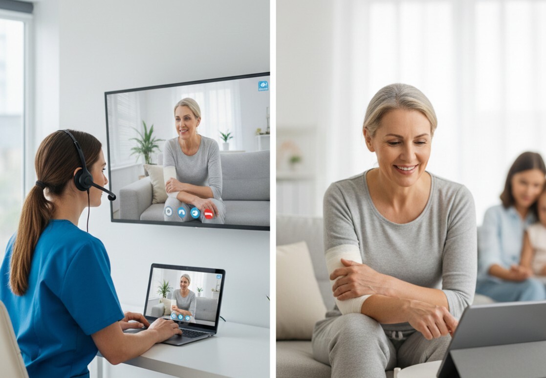 remote visual support for telehealth