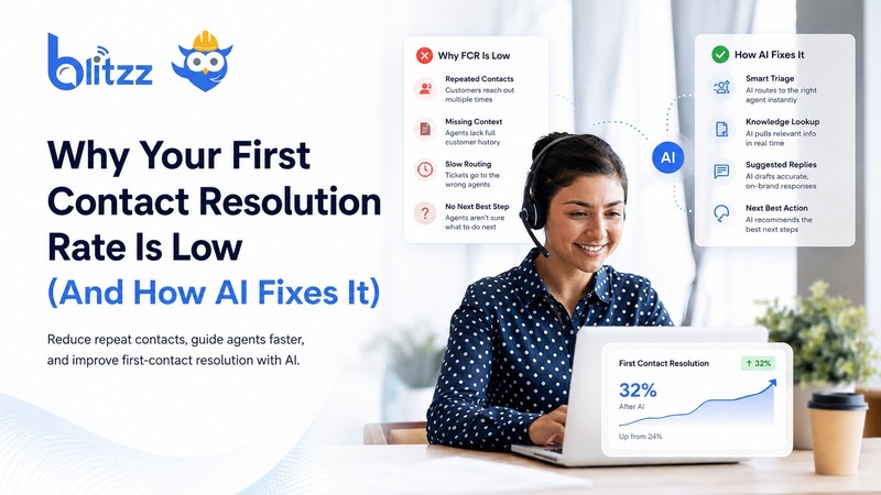 Why Your First Contact Resolution Rate Is Low (And How AI Fixes It)