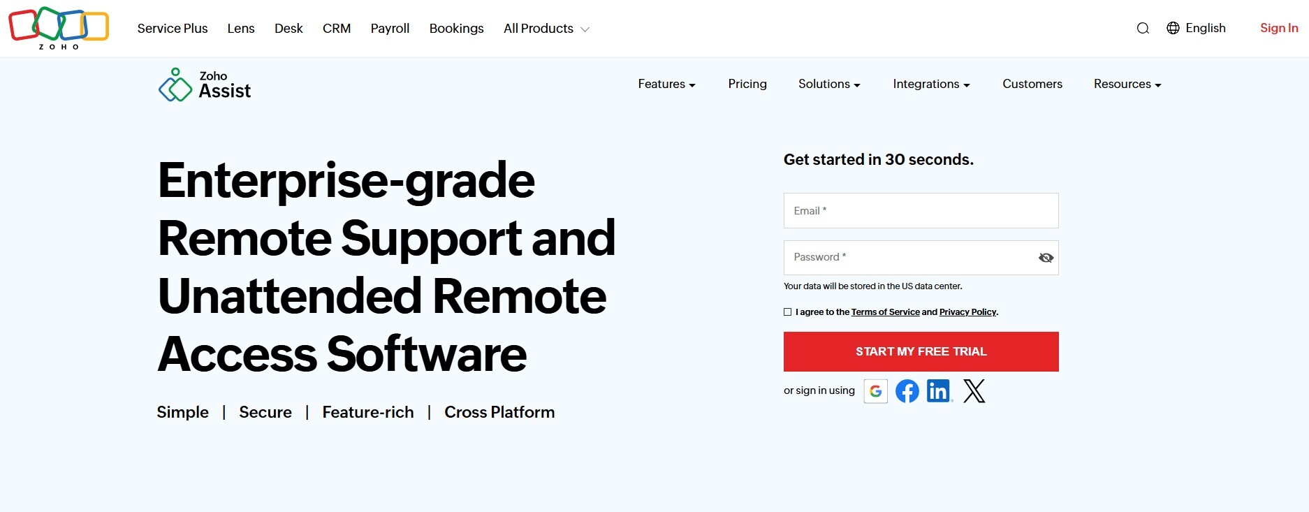 zoho assist