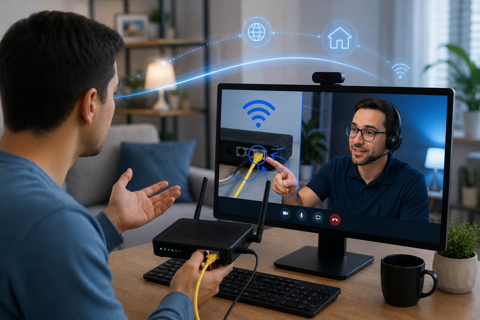 remote visual support for ISP