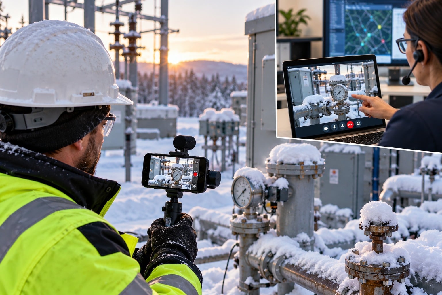 Winter Readiness Inspections for Field Assets: How Remote Video Helps Utility and Energy Teams Get Ready